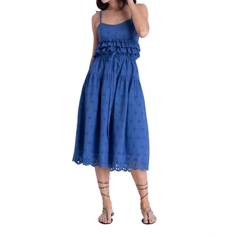 NEW KARINA GRIMALDI emilia top in ocean blue
